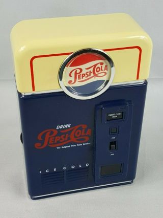 Vintage Pepsi Cola Machine Am/fm Radio Portable Battery Powered Not
