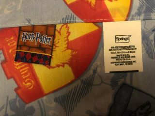 Harry Potter TWO Valance Curtain SET Gryffindor 84”x 15” Blue Springs USA VTG 3