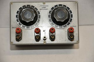 Ohms Impedance Substitution Box Vintage Bakelite Knobs