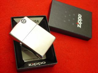 Zippo Made In Usa Cigarette Regular Street Chrome Lighter Factory
