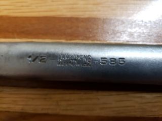 Vintage Armstrong 585 Square 8 Point Lathe Tool Post Wrench 1/2”