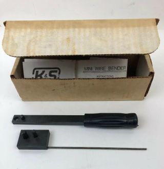 Vintage K&s Engineering Ks Tools Mini Wire Bender Stock No.  323