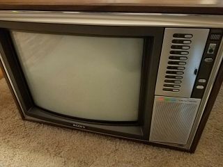 1978 Sony Trinitron Kv - 2141r 21 " Vintage Crt Tv Or Monitor