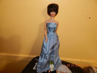 Vintage " 1958 Barbie Bubble Cut Brown Hair & 1960 Ken Flocked Brown Hair " Japan "
