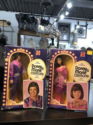 Vintage Donny And Marie Osmond Barbie Dolls Nrfb