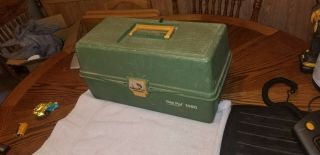 Vintage Tackle Box Full Of Vintage Fishing Lures And Vintage Reels