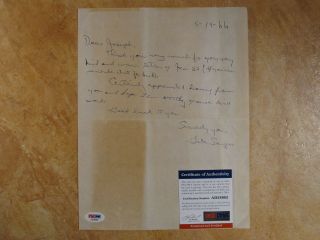 Gale Sayers Signed Autographed Hand Written Letter & Envelope Dated 1966 Psa/dna