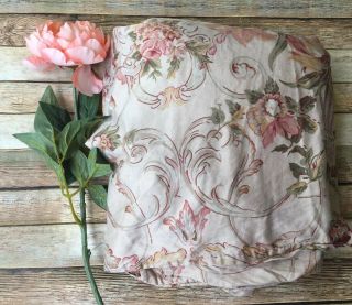 Vintage RALPH LAUREN Guinevere Floral Scroll Sateen Full Queen Duvet Cover 2