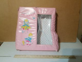 Vintage Tiny Thumbelina Ideal Toy Corp.  Pink Doll Case