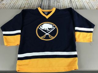 Youth Buffalo Sabres Jersey Size Large (10/12) Blue Nhl Hockey