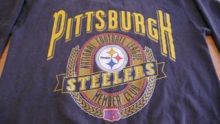 Vtg.  Pittsburgh Steelers Large Gray Sweatshirt Made In Usa