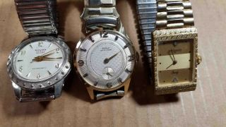 3 Vintage Watches,  Wittnauer,  Gilbert And Rouan