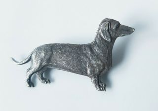 Vintage Dachshund Sausage Dog Brooch Pin