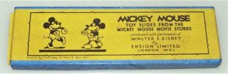 Mickey Mouse In The Delivery Boy Vintage 1930s Magic Lantern Slides Walt Disney