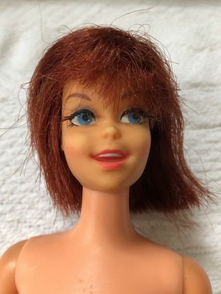 Vintage Barbie Mattel Titian Red Hair Casey Tnt Doll Twist Turn 1180