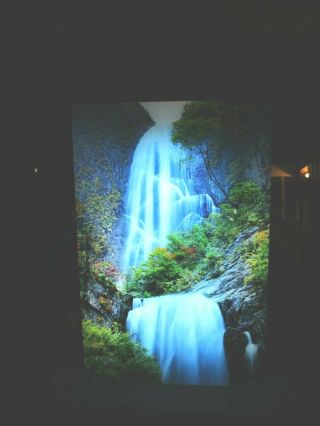 Vintage Lighted Mirror Picture Of Moving Waterfall Nature Sounds Perfectly