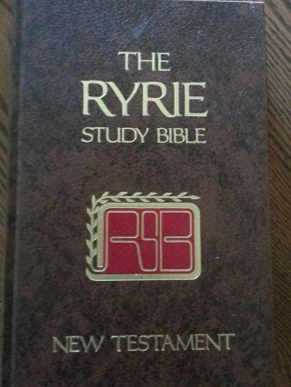 The Ryrie Study Bible Testament Nasb 1976 Moody American Standard Bible
