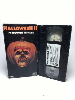 Vhs Halloween 2 Ii (1981) Early Mca Release • Vintage Horror • Michael Myers