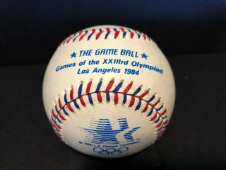1984 Los Angeles Olympics Official Game Ball Baseball