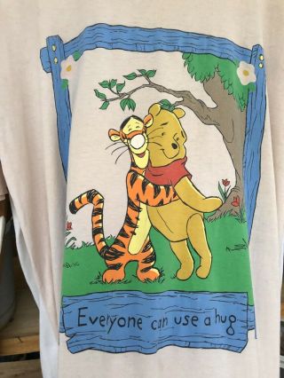 Winnie The Pooh And Tigger Vintage 90s Shirt One Size Long Fit Disney