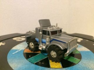 Vintage 1980 ' s Rough Rider Grey Semi Truck W/ Blue Stripe W/ Light 3