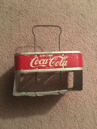 Vintage Coca Cola Aluminum 6 Pack Bottle Carrier Holder Caddie