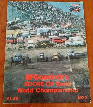 Program Score Off Road World Championship 1977 Vintage Riverside Raceway