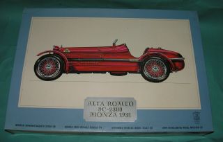 Pocher Torino 1/8 Scale Alfa Romeo 8c 2300 Monza 1931 Box