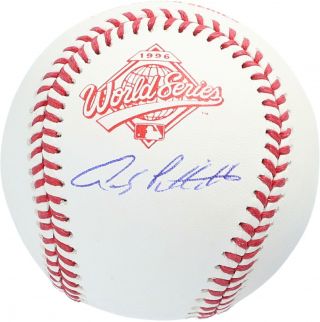 Andy Pettitte York Yankees Autographed 1996 World Series Logo Baseball