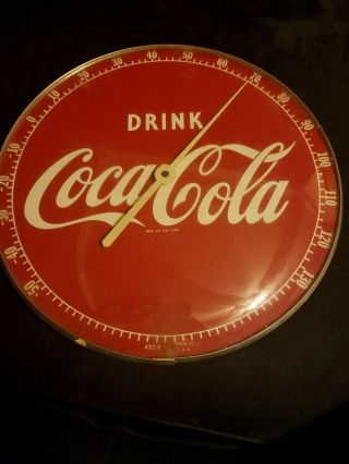 Coca Cola Thermometer Vintage 495 A Coke Sign