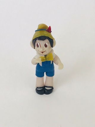 Vintage 1984 Polymer Clay Minature Pinocchio Artisan Made Ooak Dollhouse Mini