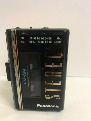Vintage Panasonic Walkman Model Rx - Sa60 Portable Cassette Tape Player Radio