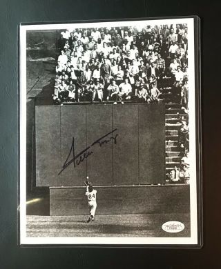 Willie Mays Signed 8X10 Photo Giants The Catch Autograph AUTO JSA 3