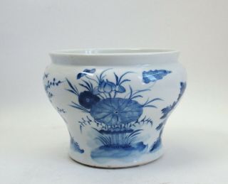 Fine Antique Early 19th Century Chinese Blue & White Porcelain Jardiniere