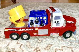 Vintage 2000 Tonka Searchlight Truck With Lights,  Sounds & Movement