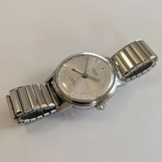 LANCO Rare Vintage Men ' s Alarm Watch 17J Mechanical Swiss Made 2