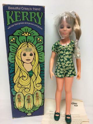 Vintage 1969 Ideal 18.  5 " Crissy Doll - Kerry In Outfit,  Box