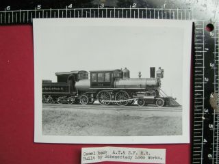 Atchison Topeka & Santa Fe Railroad 4 - 6 - 2t Locomotive 738 Schen.  Builders Photo