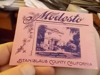 Vintage Illustrated Brochure,  City Of Modesto,  Stanislaus County,  California