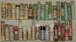35 Vintage China Paint Vials Willoughby 
