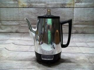 Vintage General Electric Ge 8 Cup Fully Automatic Percolator Coffee Pot 660 Watt