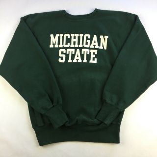 Vintage Michigan State Spartans Mens Xl Xlarge Reverse Weave Champion Sweatshirt