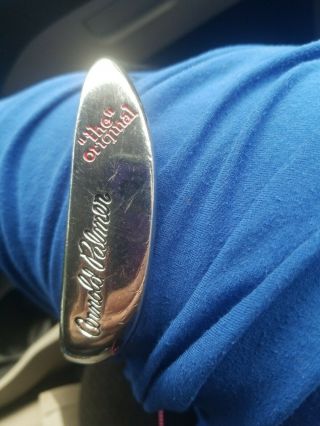 " The " Arnold Palmer Vintage Right Hand Putter.  Leather Grip.