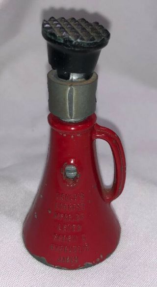 Vintage Simplex Screw Jack Salesman’s Sample Advertising Miniature Red