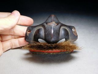 Nose & Teeth Of Tetsu Sabiji Nuri Menpo Armor Japanese Edo Antique