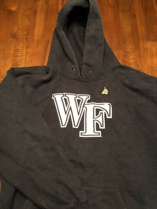 Vintage Wake Forest Hoodie Size Large