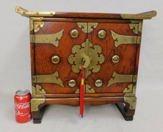 Good Forturne Cabinet Asian Mahogany Medicine Chest Apothecary Chinese Oriental