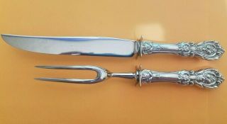 Reed & Barton Francis 1st Sterling Silver Carving Knife & Fork Set