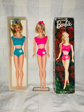 Vintage Standard Barbie Doll Twinkle Town Gift Set And Standard Barbie Mib