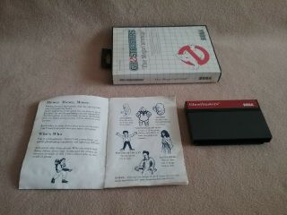 Vintage 1987 SEGA Master System Game Ghostbusters R 3